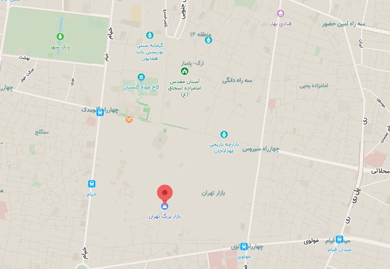بازار بزرگ تهران کجاست